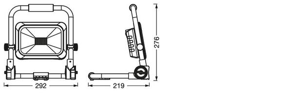 LEDVANCE LED pracovní reflektor VALUE R-STAND nabíjecí 30W 865 4058075831155