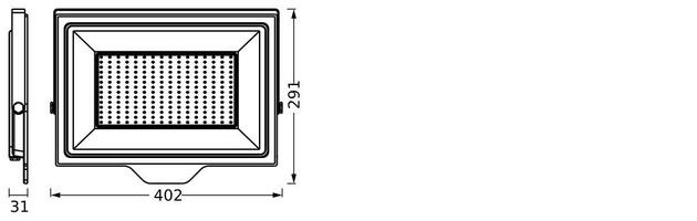 LEDVANCE LED reflektor Floodlight Essential 200W 4000K 4058075831513
