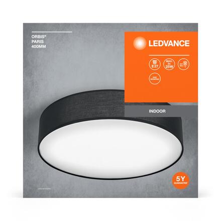 LEDVANCE stropní svítidlo Orbis Paris 2xE27 220-240 V 400 mm černé
