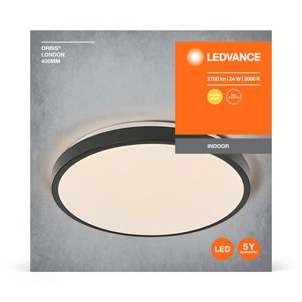 LEDVANCE stropní LED svítidlo Orbis London 24 W 220-240 V 3000 K černé