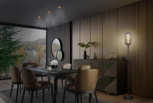 LEDVANCE stojací lampa Stick tmavě šedá vysoká E27 4058075832992