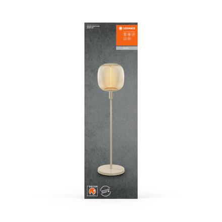 LEDVANCE stojací lampa Stick béžová krátká E27 4058075833074