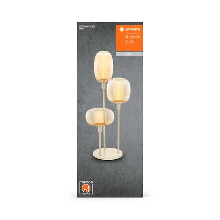 LEDVANCE stojací lampa Stick béžová 3xE27 4058075833111