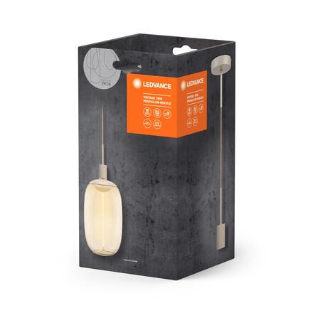 LEDVANCE závěsné svítidlo Vintage 1906 PenduLum Needle béžové 4058075833173