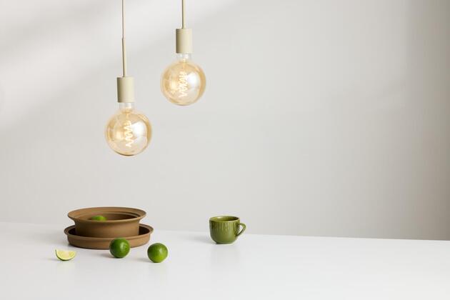 LEDVANCE závěsné svítidlo Vintage 1906 PenduLum Needle béžové 4058075833173