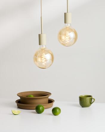 LEDVANCE závěsné svítidlo Vintage 1906 PenduLum Needle béžové 4058075833173