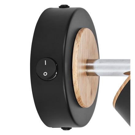 LEDVANCE LED nástěnné bodové svítidlo Pluto černé 1 spot 4058075833395