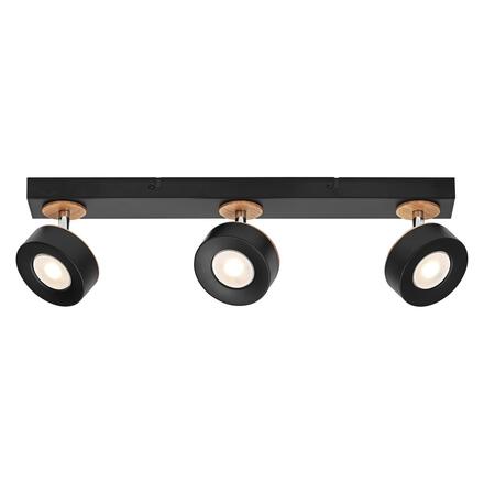 LEDVANCE LED nástěnné a stropní bodové svítidlo Pluto černé 3 spoty 4058075833432