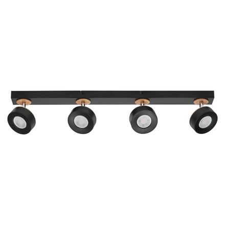 LEDVANCE LED nástěnné a stropní bodové svítidlo Pluto černé 4 spoty 4058075833456