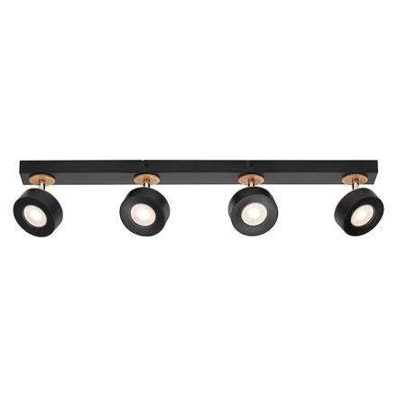 LEDVANCE LED nástěnné a stropní bodové svítidlo Pluto černé 4 spoty 4058075833456