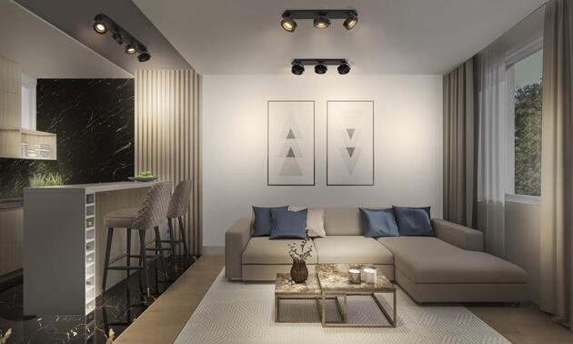 LEDVANCE LED nástěnné a stropní bodové svítidlo Venus černé 3 spoty 4058075833678