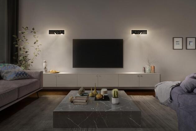 LEDVANCE LED nástěnné a stropní bodové svítidlo Mars CLICK-SELECT černé 2 spoty 4058075833814