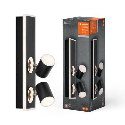 LEDVANCE LED nástěnné a stropní bodové svítidlo Mars CLICK-SELECT černé 2 spoty 4058075833814