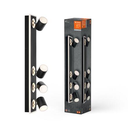 LEDVANCE LED nástěnné a stropní bodové svítidlo Mars CLICK-SELECT černé 4 spoty 4058075833999