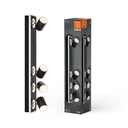 LEDVANCE LED nástěnné a stropní bodové svítidlo Mars CLICK-SELECT černé 4 spoty 4058075833999