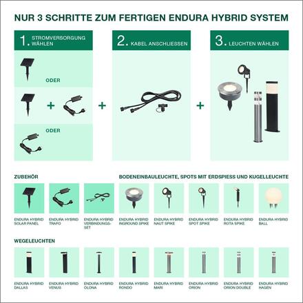 LEDVANCE venkovní LED svítidlo Endura Hybrid Orion 50 cm 2 W 12 V 3000 K nerez IP44