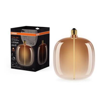 LEDVANCE LED žárovka Vintage 1906 Big Oval 4,8 W E27 stmívatelná 1800 K