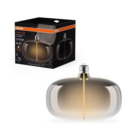 LEDVANCE LED žárovka Vintage 1906 Big Elipse 4 W E27 220-240 V stmívatelná 1800 K kouřová