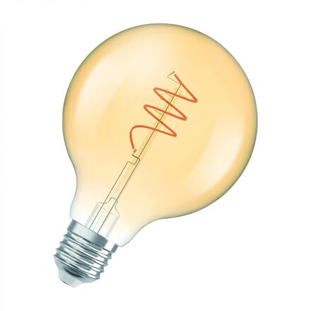 LEDVANCE Vintage 1906 Globe 95 40 Spiral Filament 3.4W 827 Gold E27 4058075836549