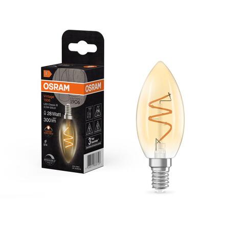 LEDVANCE LED žárovka Vintage 1906 Classic B 3,5 W E14 stmívatelná 2200 K