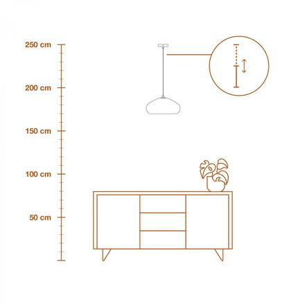 LEDVANCE závěsné svítidlo Cardboard Drop E27 hnědé 4058075837041
