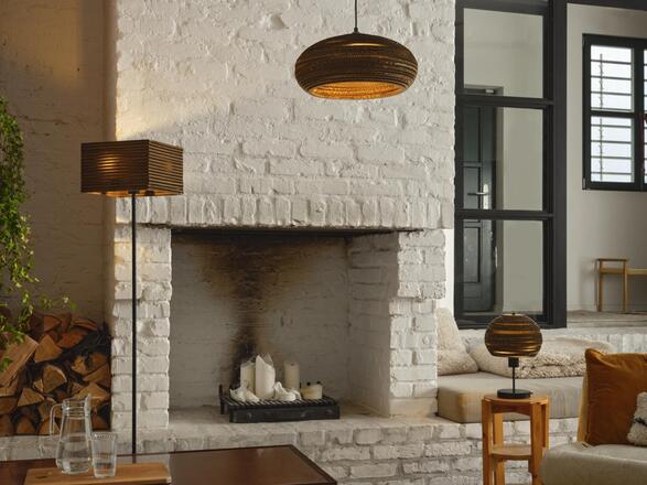 LEDVANCE závěsné svítidlo Cardboard Drop E27 hnědé 4058075837041