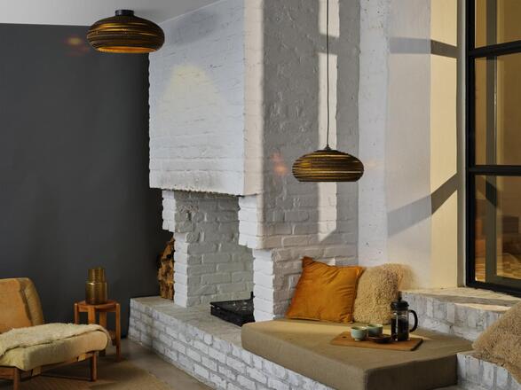 LEDVANCE závěsné svítidlo Cardboard Drop E27 hnědé 4058075837041