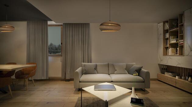 LEDVANCE závěsné svítidlo Cardboard Drop E27 hnědé 4058075837041