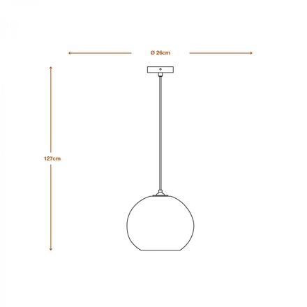 LEDVANCE závěsné svítidlo Cardboard Ball E27 hnědé 4058075837102