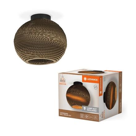 LEDVANCE stropní svítidlo Cardboard Ball E27 hnědé 4058075837126
