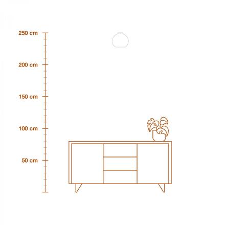 LEDVANCE stropní svítidlo Cardboard Ball E27 hnědé 4058075837126