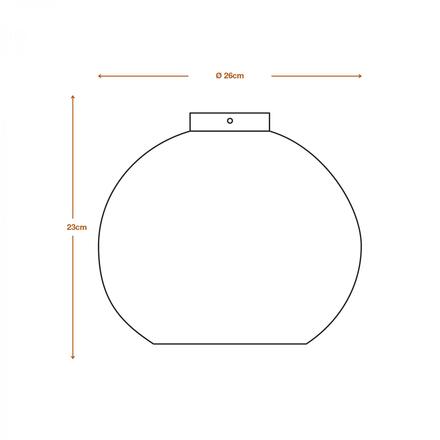 LEDVANCE stropní svítidlo Cardboard Ball E27 hnědé 4058075837126