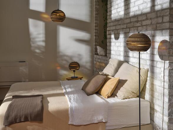 LEDVANCE stolní lampa Cardboard Ball E27 hnědá 4058075837140