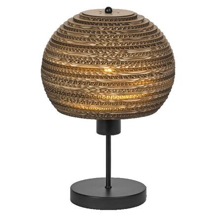 LEDVANCE stolní lampa Cardboard Ball E27 hnědá 4058075837140