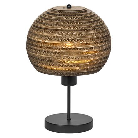 LEDVANCE stolní lampa Cardboard Ball E27 hnědá 4058075837140
