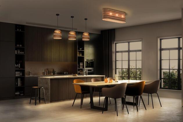 LEDVANCE závěsné svítidlo Cardboard Bell E27 hnědé 4058075837188