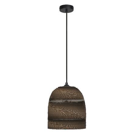 LEDVANCE závěsné svítidlo Cardboard Bell E27 hnědé 4058075837188