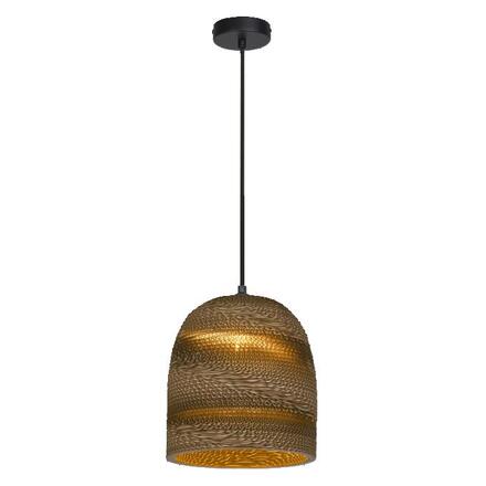 LEDVANCE závěsné svítidlo Cardboard Bell E27 hnědé 4058075837188