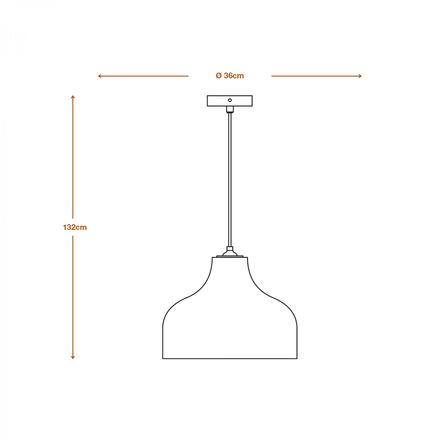LEDVANCE závěsné svítidlo Cardboard Hat E27 hnědé 4058075837201