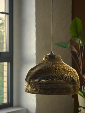 LEDVANCE závěsné svítidlo Cardboard Hat E27 hnědé 4058075837201