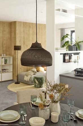 LEDVANCE závěsné svítidlo Cardboard Hat E27 hnědé 4058075837201