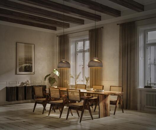 LEDVANCE závěsné svítidlo Cardboard Hat E27 hnědé 4058075837201