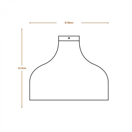 LEDVANCE stropní svítidlo Cardboard Hat E27 hnědé 4058075837225