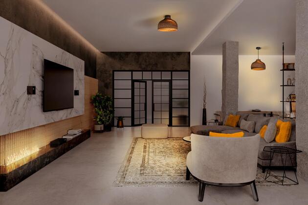 LEDVANCE stropní svítidlo Cardboard Hat E27 hnědé 4058075837225