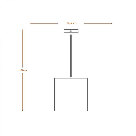 LEDVANCE závěsné svítidlo Cardboard Cylinder E27 hnědé 4058075837249