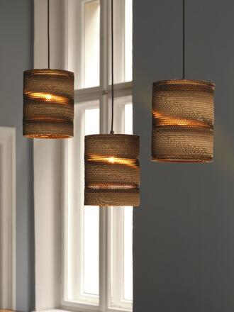 LEDVANCE závěsné svítidlo Cardboard Cylinder 3xE27 hnědé 4058075837263