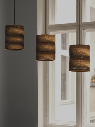 LEDVANCE závěsné svítidlo Cardboard Cylinder 3xE27 hnědé 4058075837263