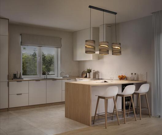 LEDVANCE závěsné svítidlo Cardboard Cylinder 3xE27 hnědé 4058075837263