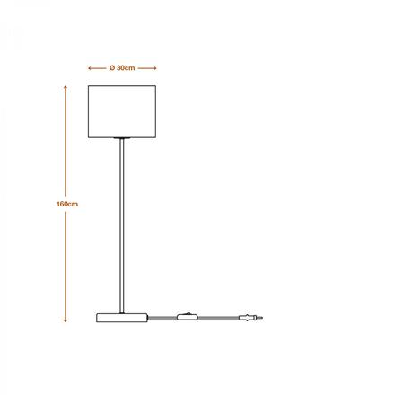 LEDVANCE stojací lampa Cardboard Cylinder E27 hnědá 4058075837324