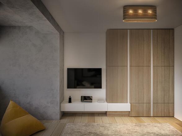 LEDVANCE stropní svítidlo Cardboard Oval 3xE27 hnědé 4058075837348